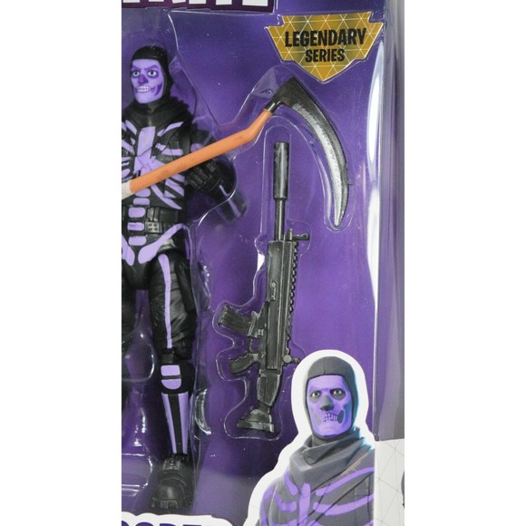 FORTNITE Legendary Series Skull Trooper Purple Glow Action Figure Rare - Picture 5 of 12